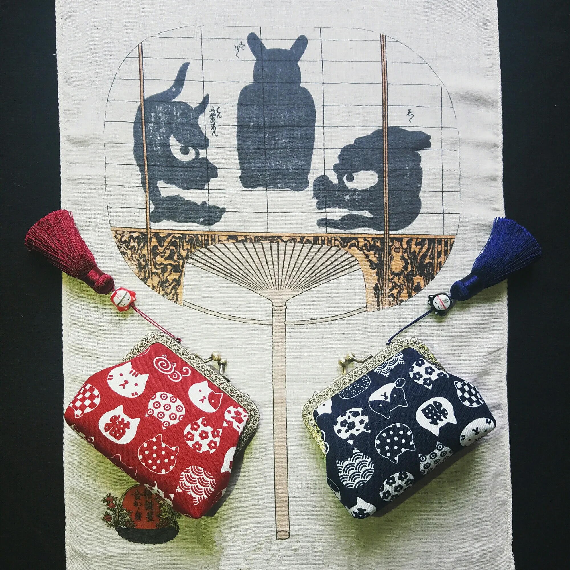Профессиональный DIY ремесла материал пакет для женщин Maneki Neko Katzen Мобильный