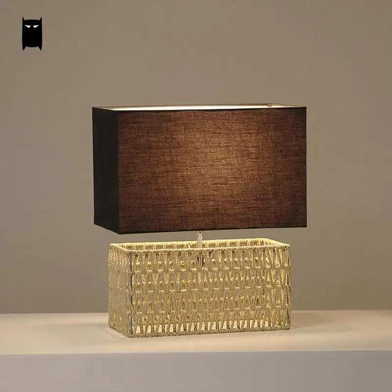 Ремесло железная пеньковая веревка желтый черный квадратный тент настольная