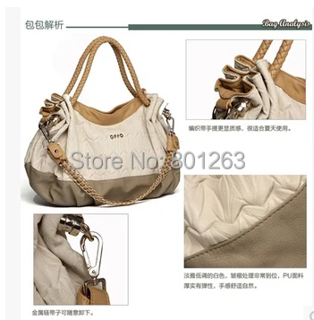 Brand OPPO New 2014 Fashion Women Handbags Patchwork Chain bag PU leather Shoulder bags Messenger Tote|bags basketball|bag charcoalbag suede |