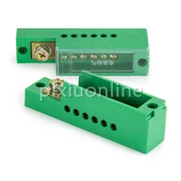 fast shipping ds672b single phase 1input 6output polycarbonate connect terminal block insulation and antiflaming