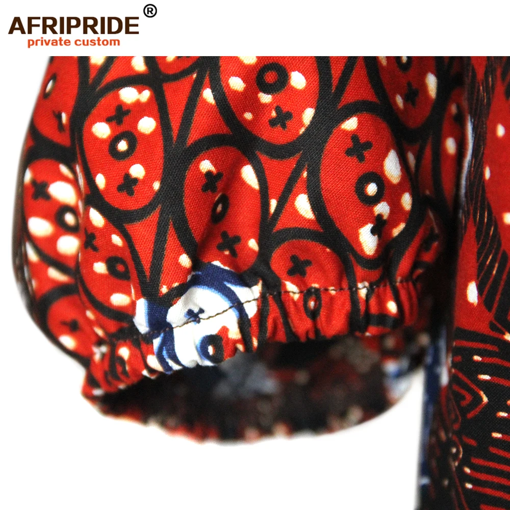 Женское платье с принтом AFRIPRIDE dashiki bazin riche ankara из чистого хлопка воском