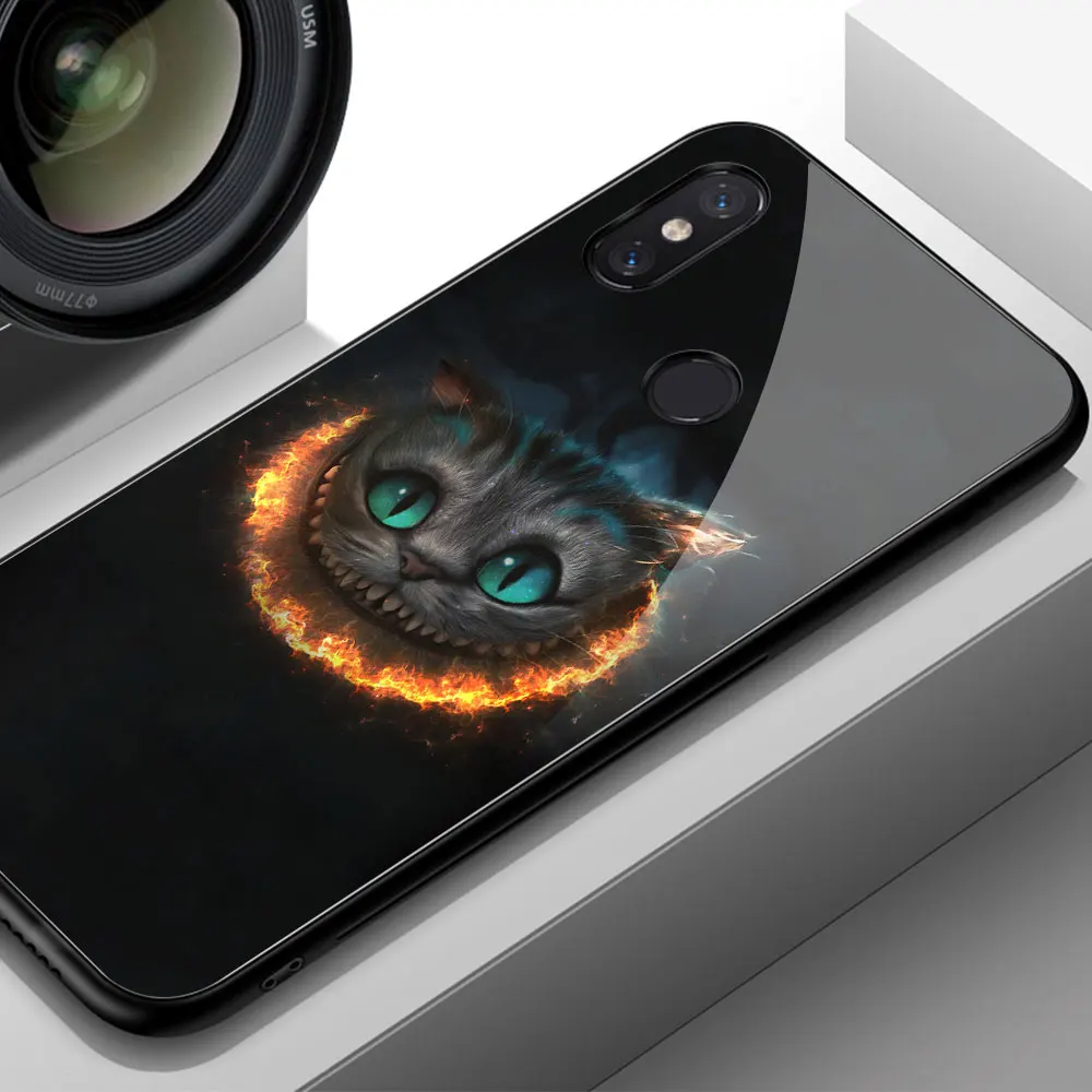 FinderCase для Xiaomi Max 3 чехол из закаленного стекла жесткий с рисунком кота Mi 8 9 SE Mix 2 2s |