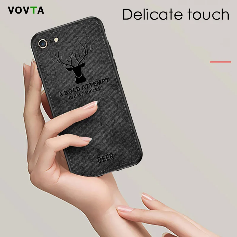 Новый тканевый ультра-тонкий холщовый силиконовый чехол для телефона iphone 6s 6 7 8 Plus