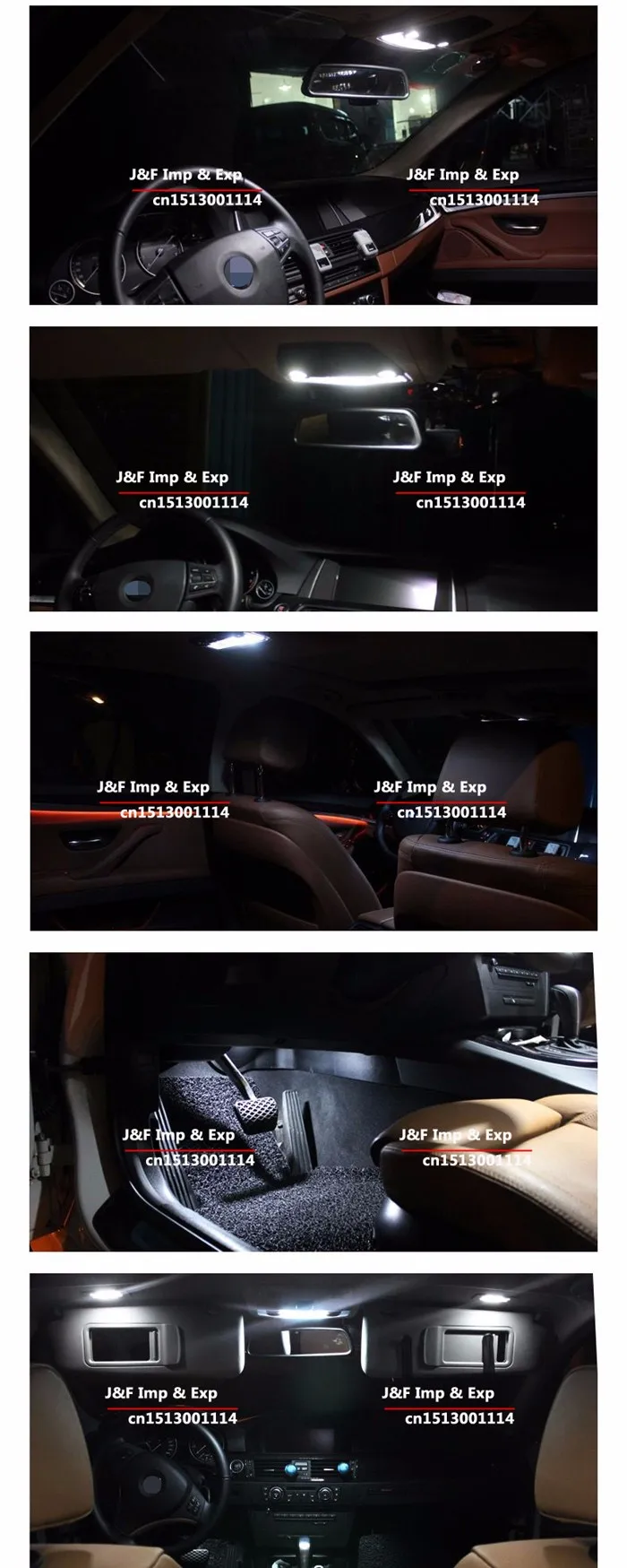 Комплект светодиодов canbus E89 для освещения салона автомобиля Z4 28i 30i 35i 35is (2009 +) 9