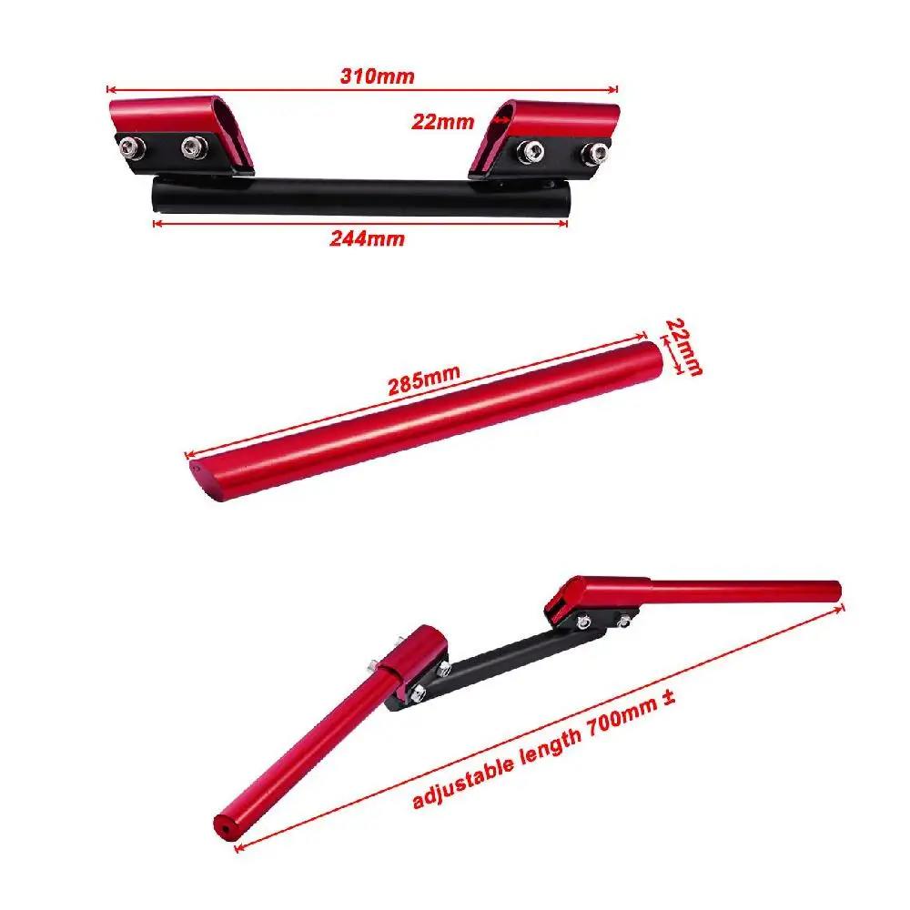 Partol 7/8 &quot/22 мм мотоцикл руль универсальный для Honda Yamaha Kawasaki Suzuki красное золото