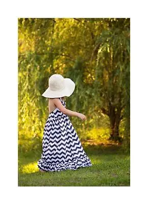 2016 новинка модное платье с лямкой на шее для маленьких девочек Boho Maxi длинные