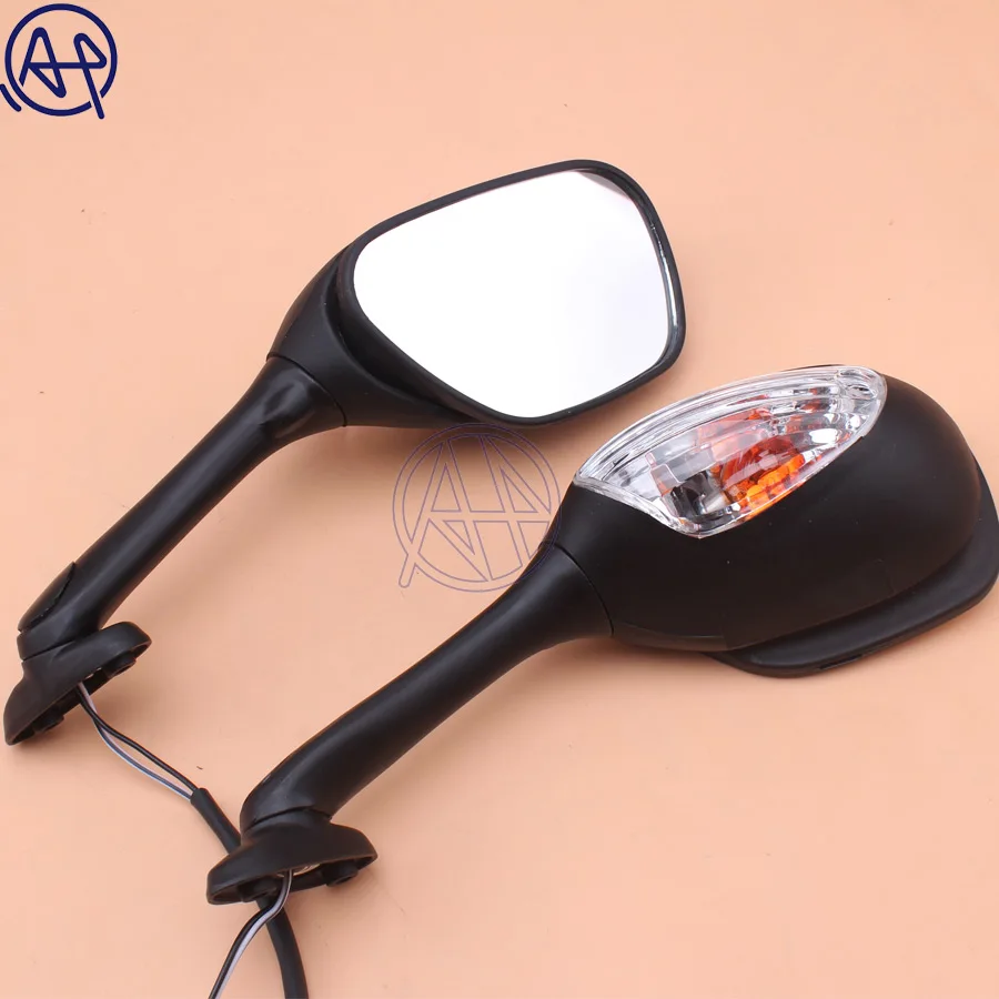 Smoke Clear Lens Motorcycle LED Turn Signal Light Rear View Side Mirror For Suzuki GSXR600 GSXR750 SV1000/SV1000S GSX-R 1000 | Автомобили