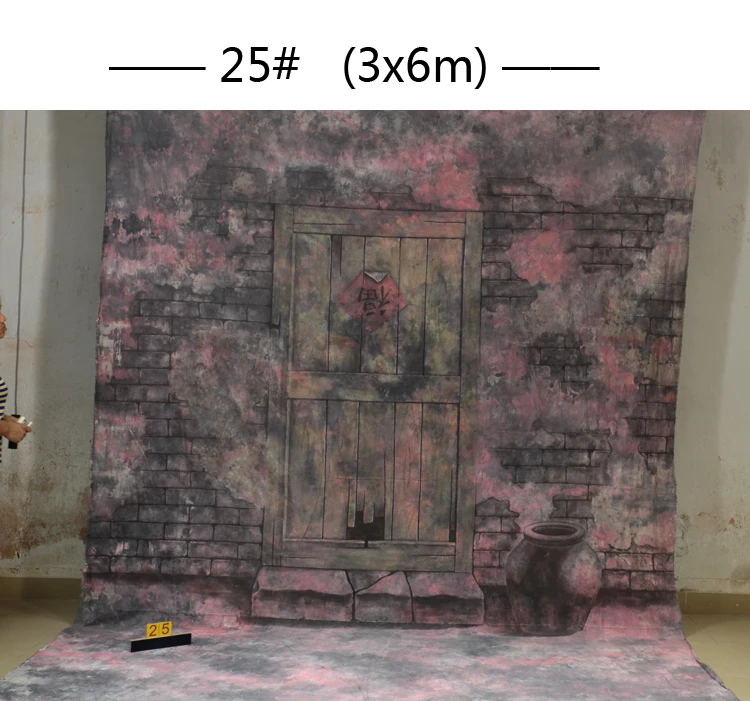 

10x20 футов ручная роспись студийная съемка муслиновая фотография Фон 25, фантастические деревянные двери фоны, камера свадебная фотография