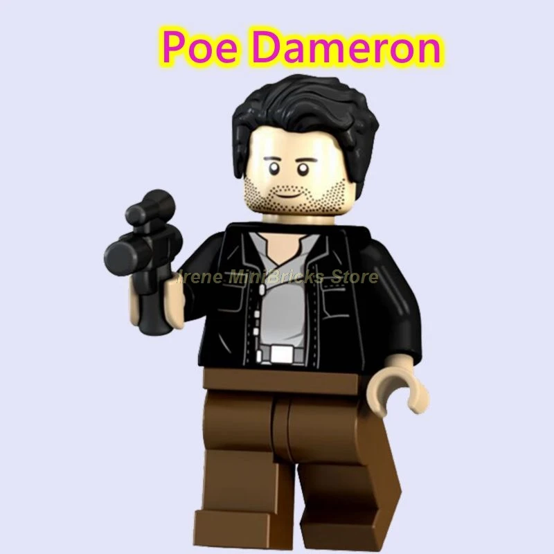 Poe Dameron Звездные Войны Изгой Один Jyn Cassian Andor K2SO StarWars Obi Wan Kenbobi первый заказ игрушки для детей звездные войны строительные блоки - Цвет: Poe Dameron