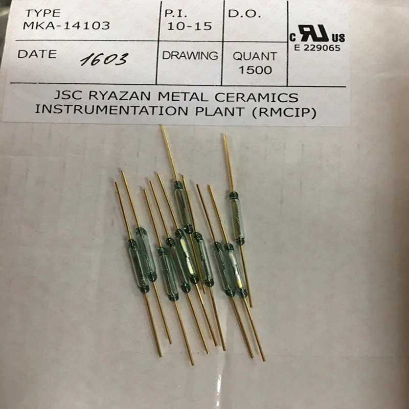 Язычковый переключатель MKA14103 2*14 мм 2x14 нормально открытый магнитный для RMCIP