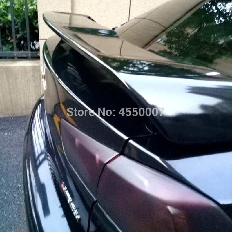 Для Защитные чехлы для сидений, сшитые специально для Mitsubishi Lancer EX спойлер 2010 2011 2012 2013 ABS Материал Неокрашенный Грунтовка Цвет автомобиля задний багажник спойлер