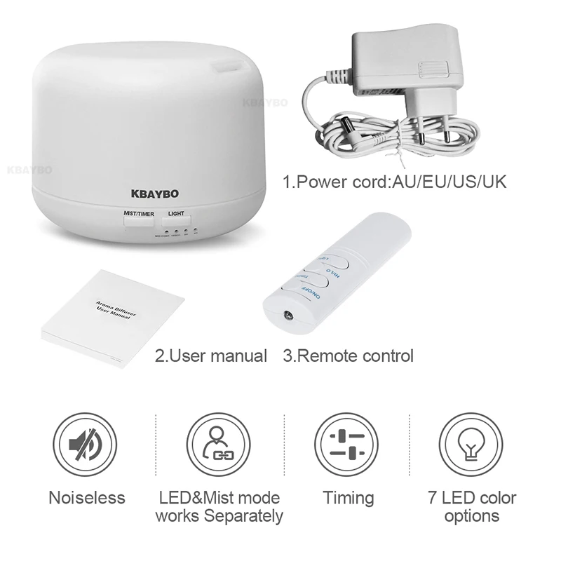 

300MLUltrasonic Aromatherapy Humidifier Essential Oil Diffuser Air Purifier for Home Mist Maker With APP Control