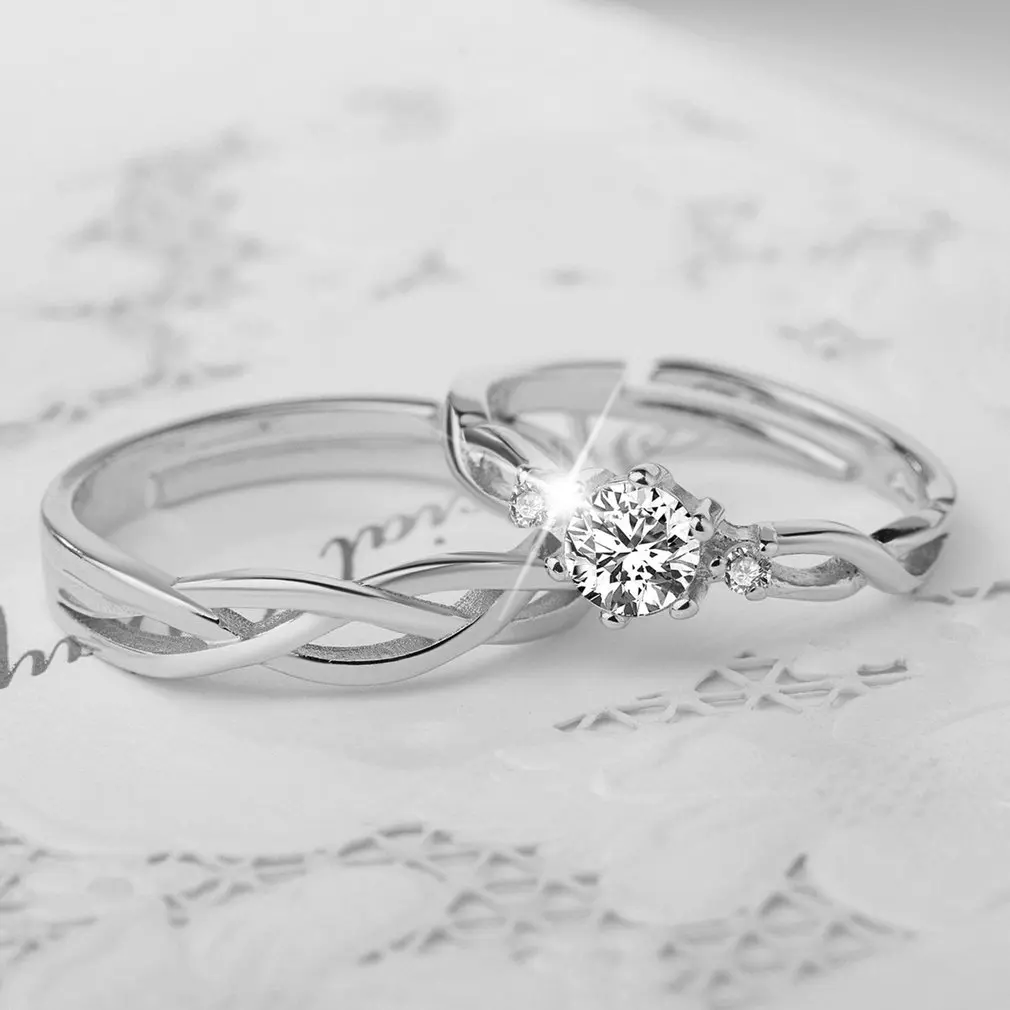 Кольца для пар 30% Серебряная Подвеска для женщин Bijoux обручальные свадебные украшения anel мужское кольцо для влюбленных DIY ювелирные изделия
