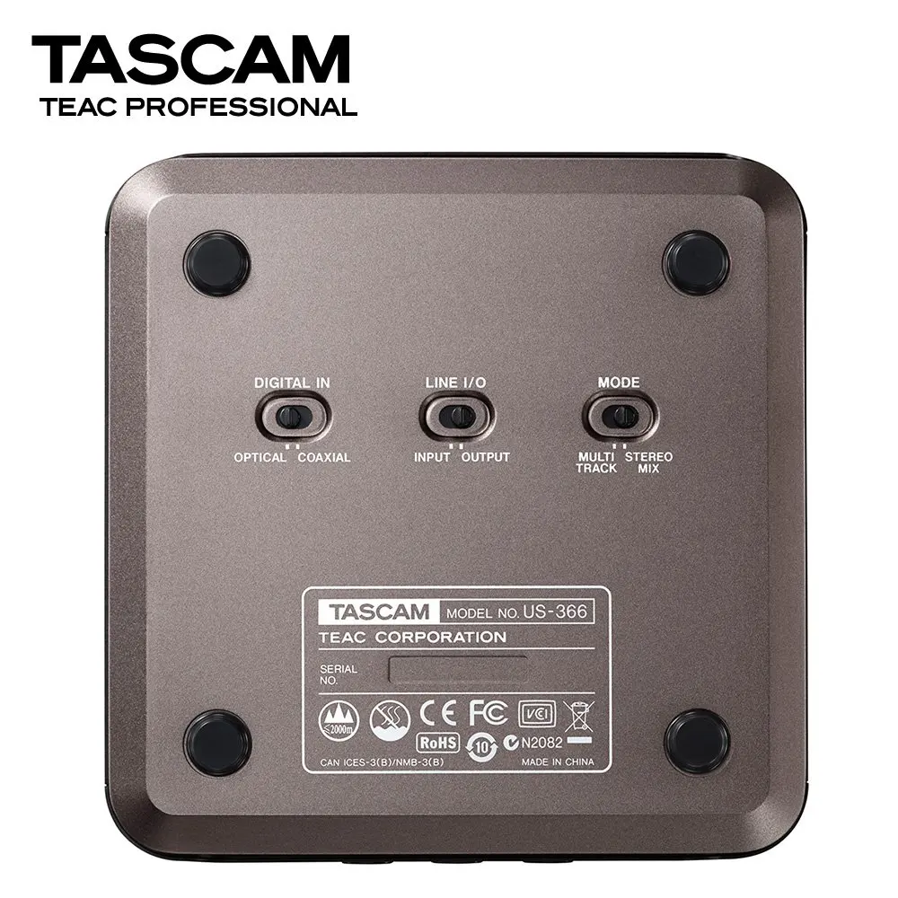 Оригинальный TASCAM US 366 professional USB аудио интерфейс Запись Звуковая карта с