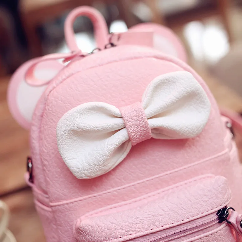 Badenroo Brand Women's backpack 2021 Mickey Backpack Shoulder Bags Cute Bow Small for adolescent girls Rucksack Mochila |