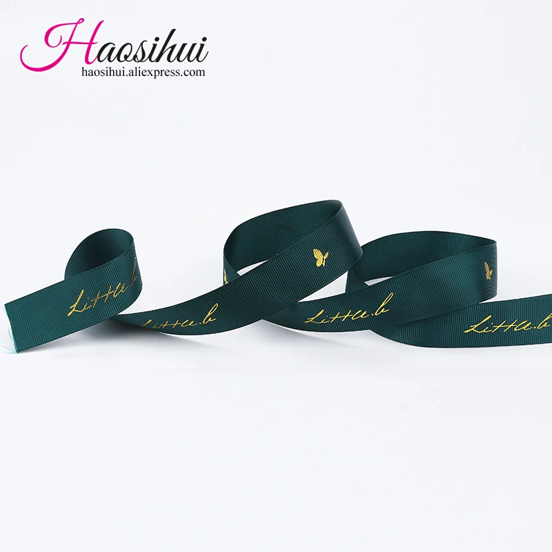 HAOSIHUI 3/4 ''(19 мм) Персонализированная лента с именами на нем для свадебного