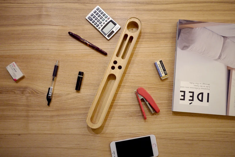 Деревянная коробка для домашнего офиса длинный ящик хранения мобильный телефон