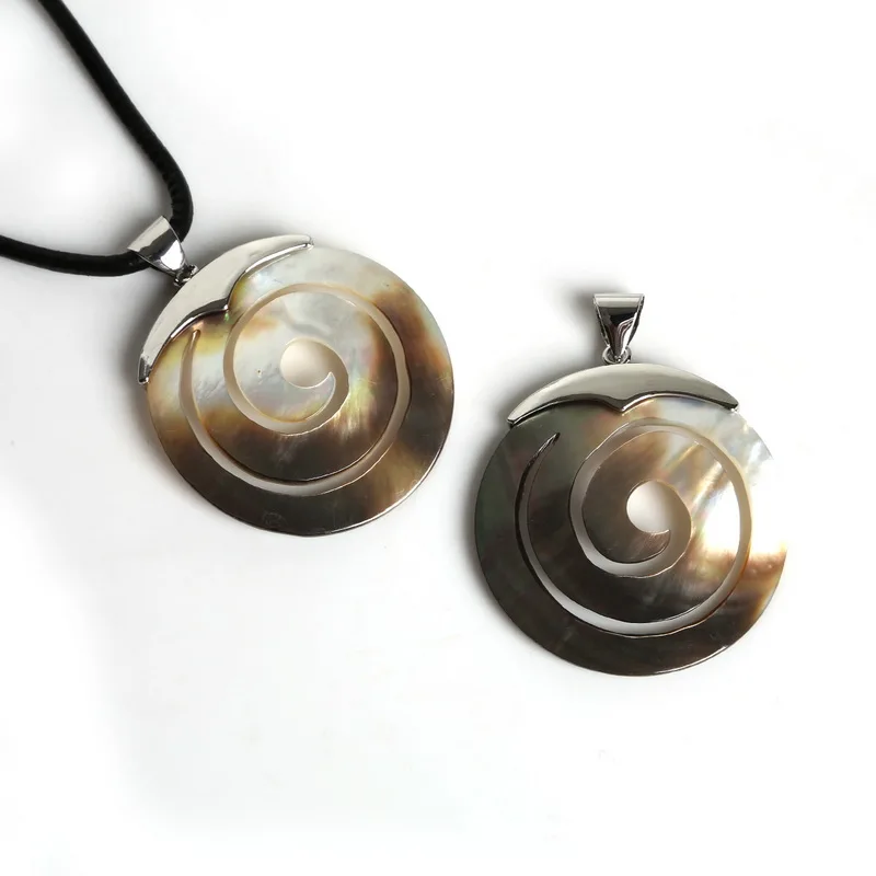 45 мм ажурная Подвеска из натурального жемчуга в виде белой раковины для