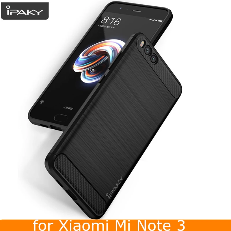 Чехол для Xiaomi Mi Note 3 Оригинальный IPAKY силиконовый гибридный защитный чехол из