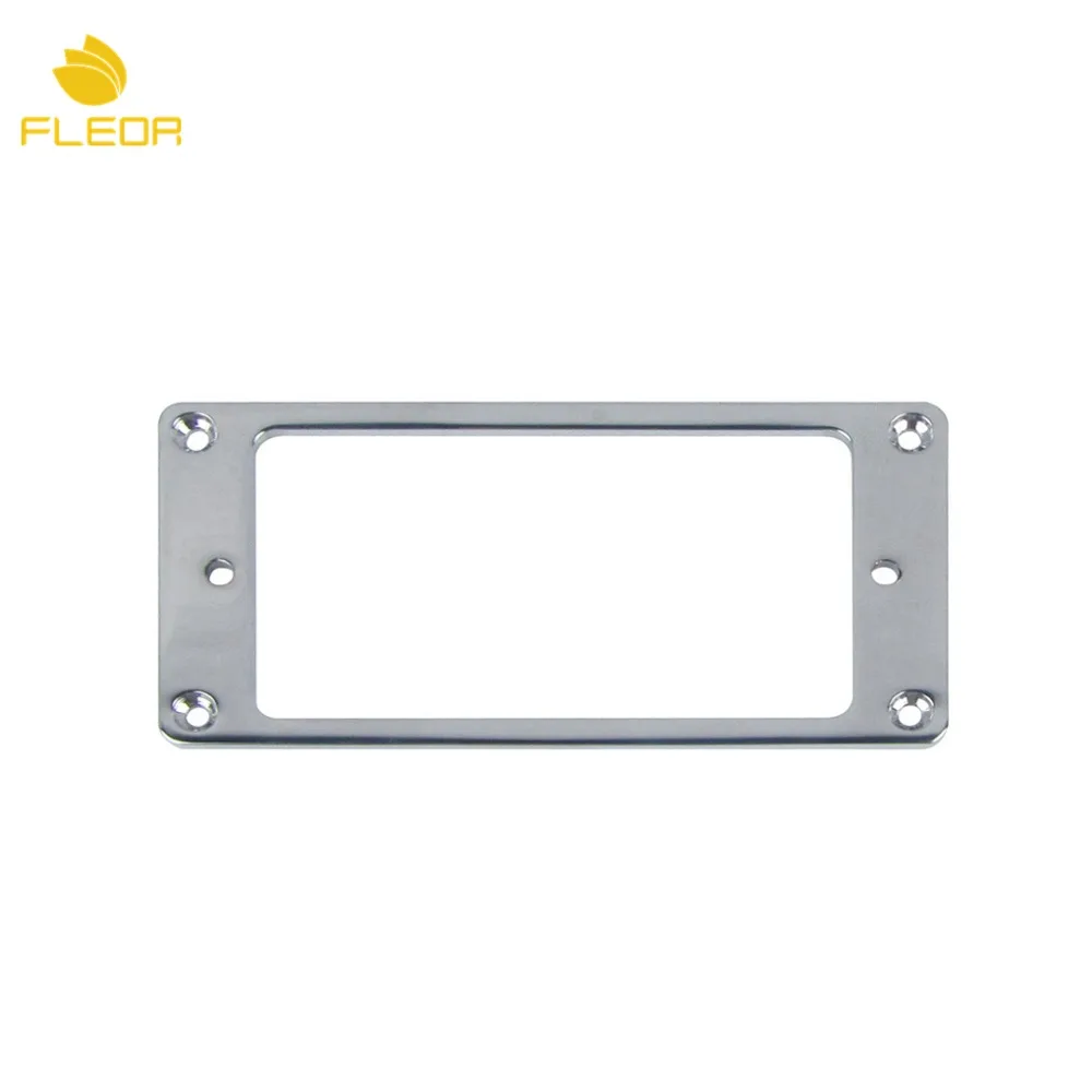 Металлический плоский гитарный звукосниматель хамбакер 2 шт. кольцевая рама с