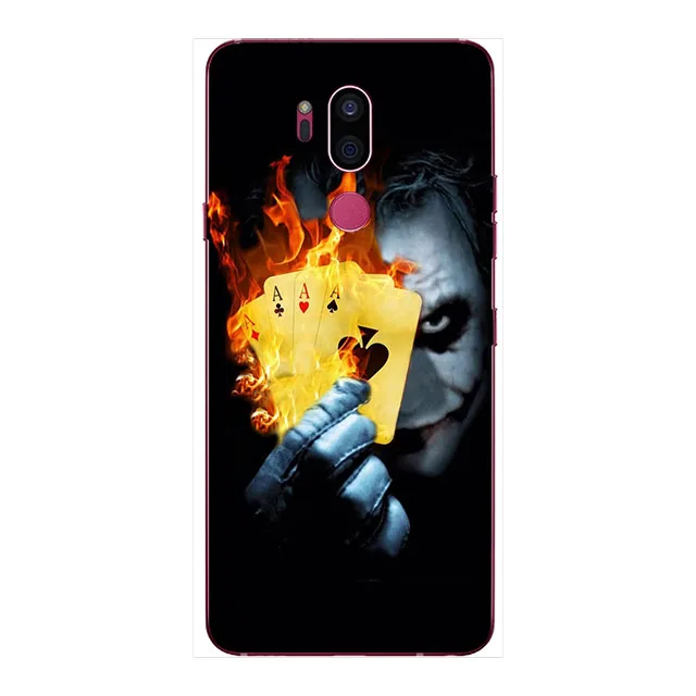 Роскошный чехол накладка для LG G7 G 7 ThinQ G710 Мягкий Силиконовый Модный мультяшный с
