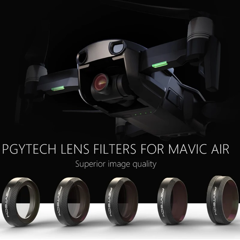 2018 PGYTECH новый фильтр для DJI MAVIC Air Аксессуары камеры UV CPL ND4 ND8 ND16 ND32 фильтры