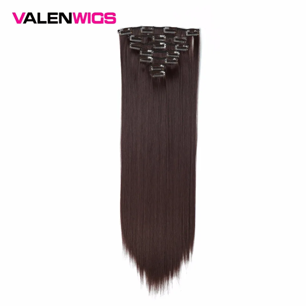 Valenwigs 22 &quot100 г Синтетические длинные прямые волосы чистого цвета 7