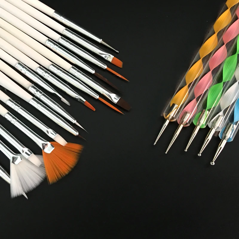 20 шт./компл. художественный дизайн инструмент для рисования набор кистей