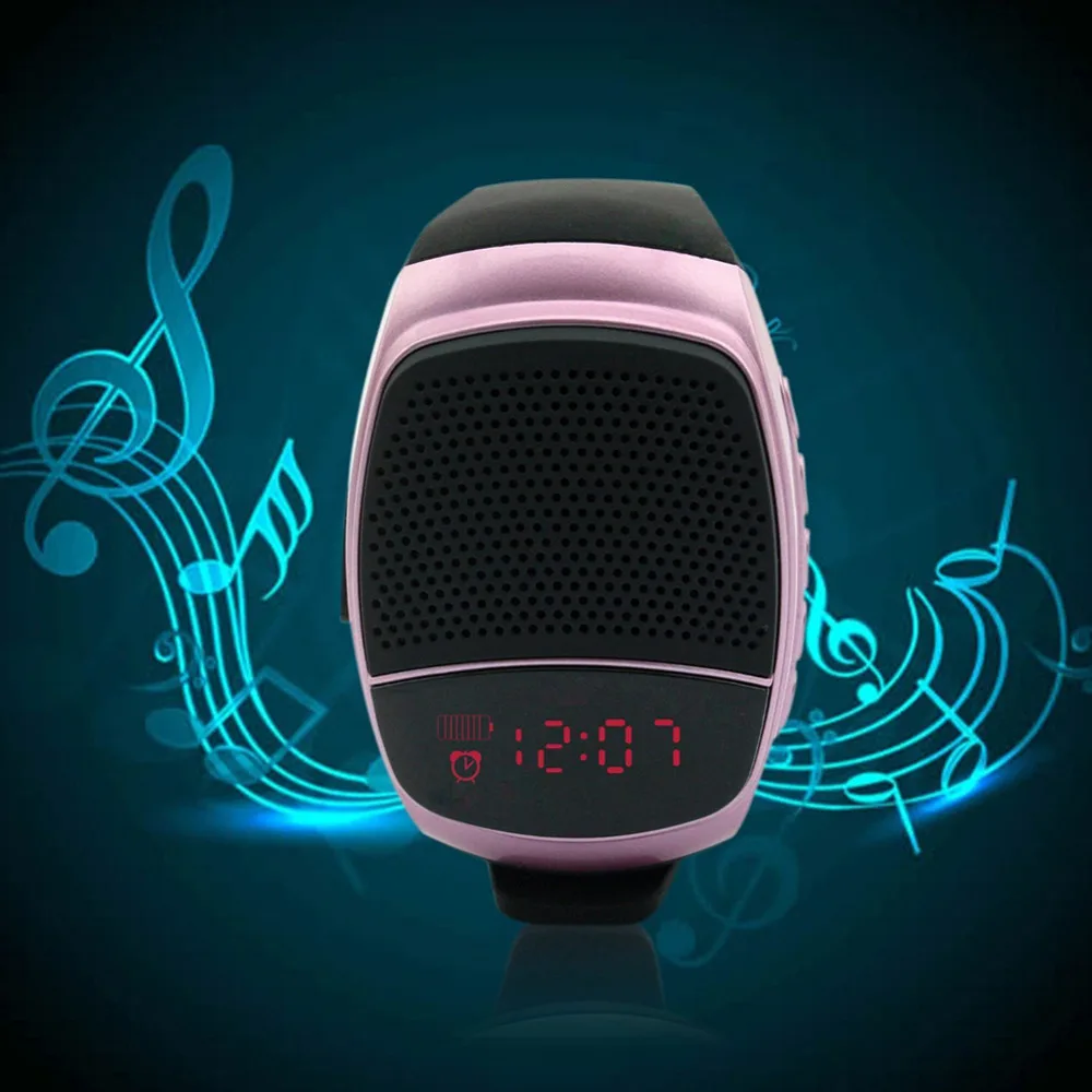 Новый многофункциональный Беспроводной Bluetooth TF карты игральные часы + сабвуфер