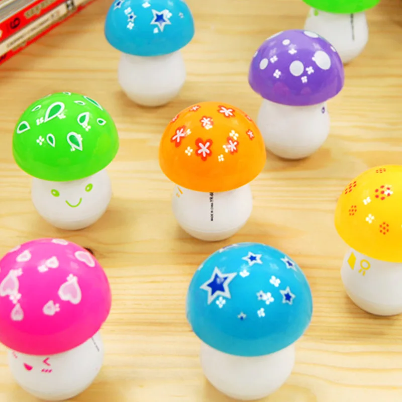 Prize mushroom style retractable pen ballpoint pen cartoon pen