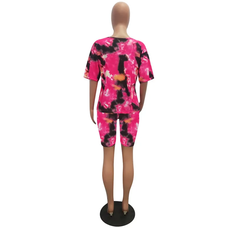 Женский спортивный костюм Adogirl повседневный из двух предметов футболка с круглым