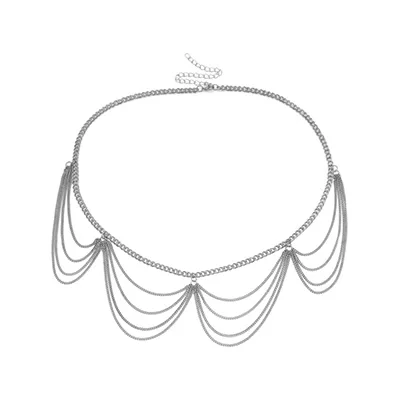 silver chain belts Модный винтажный пояс с металлической цепочкой, Позолоченный Пояс, декоративный пояс для платьев, дизайнерский пояс для девушек, женский пояс-цепочка - Цвет: silver chain belts