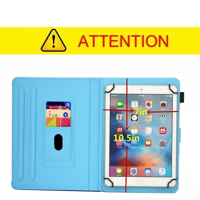 Универсальный чехол 8 дюймов со слотом для карты iPad Mini 7 9 дюйма Founda с принтом