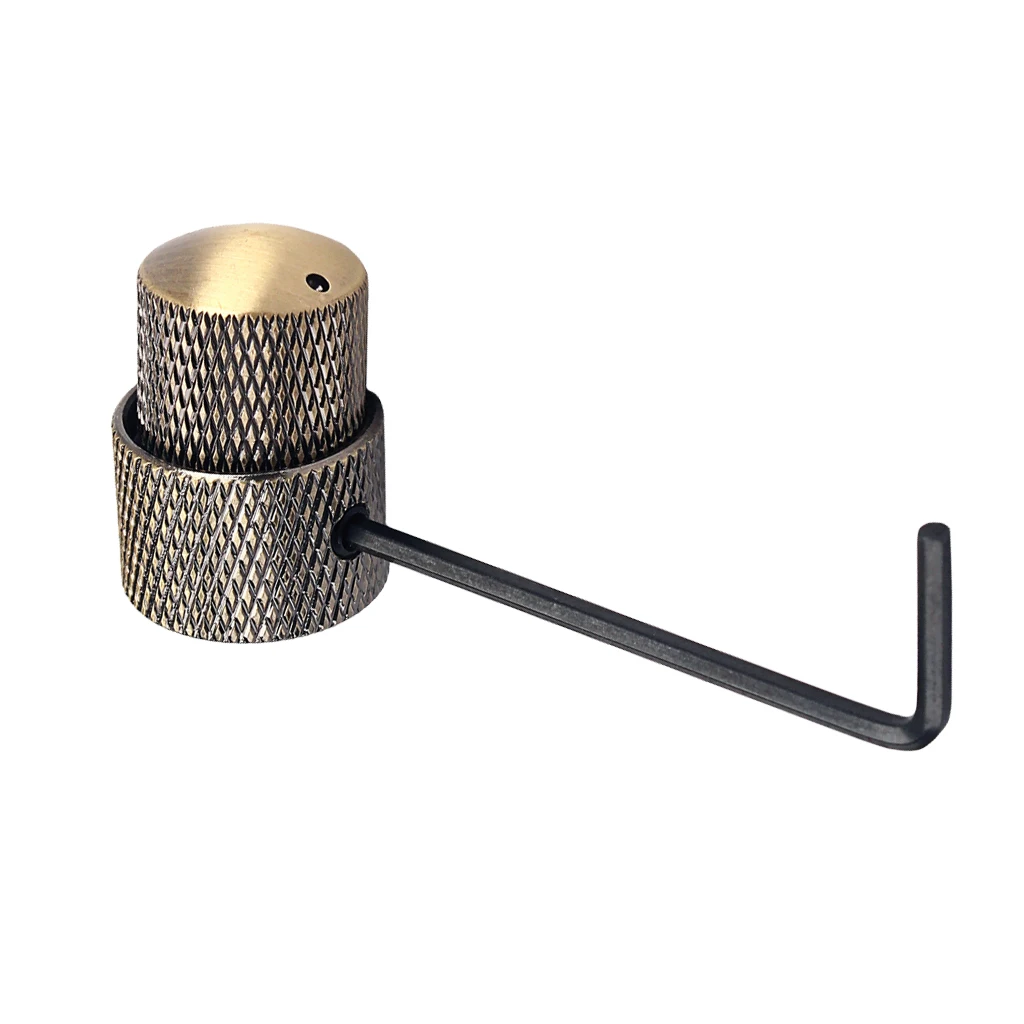 Double Layer Electric Guitar Tone Volume Control Stacked Knob Button with Wrench for Lovers Bronze | Спорт и развлечения