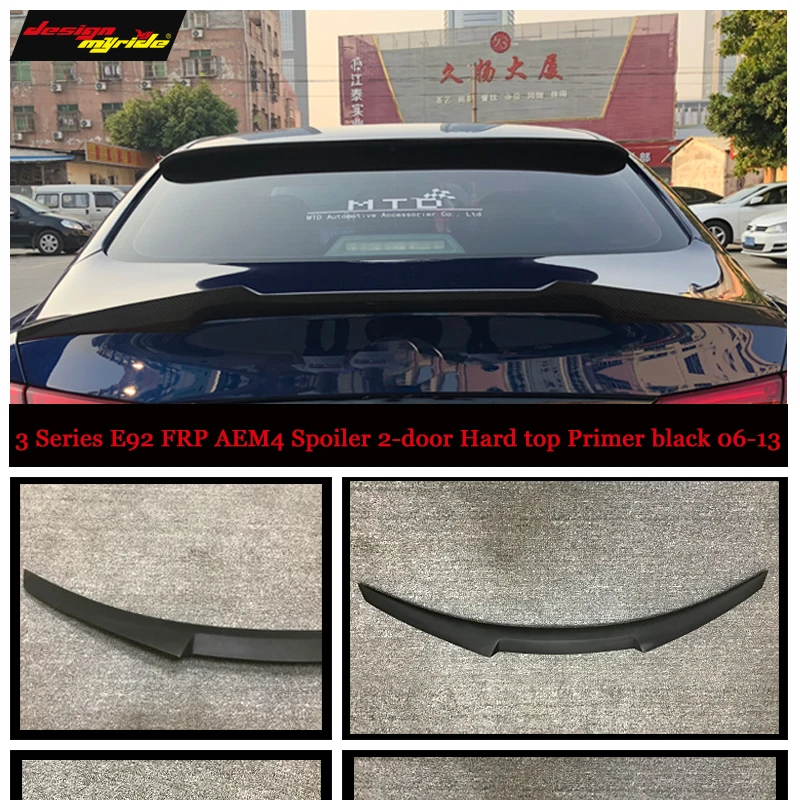 E92 спойлер багажник крыло хвост M4 Стиль FRP черный для bmw e92 2-двери купе 318i 320i 328i 335d