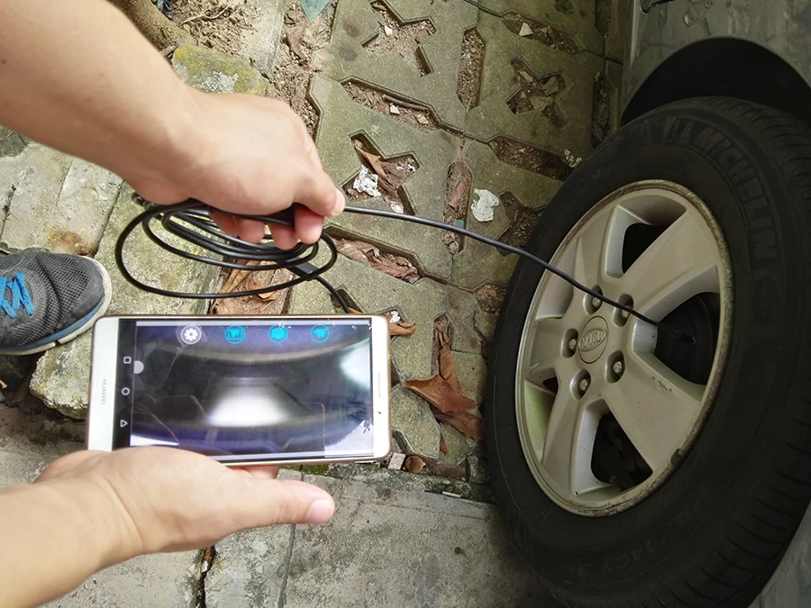 Эндоскоп камера без батареи wifi и usb с Android IOS Endoscopio 720P инспекционная бороскоп трубчатая камера 8 светодиодный 8 мм