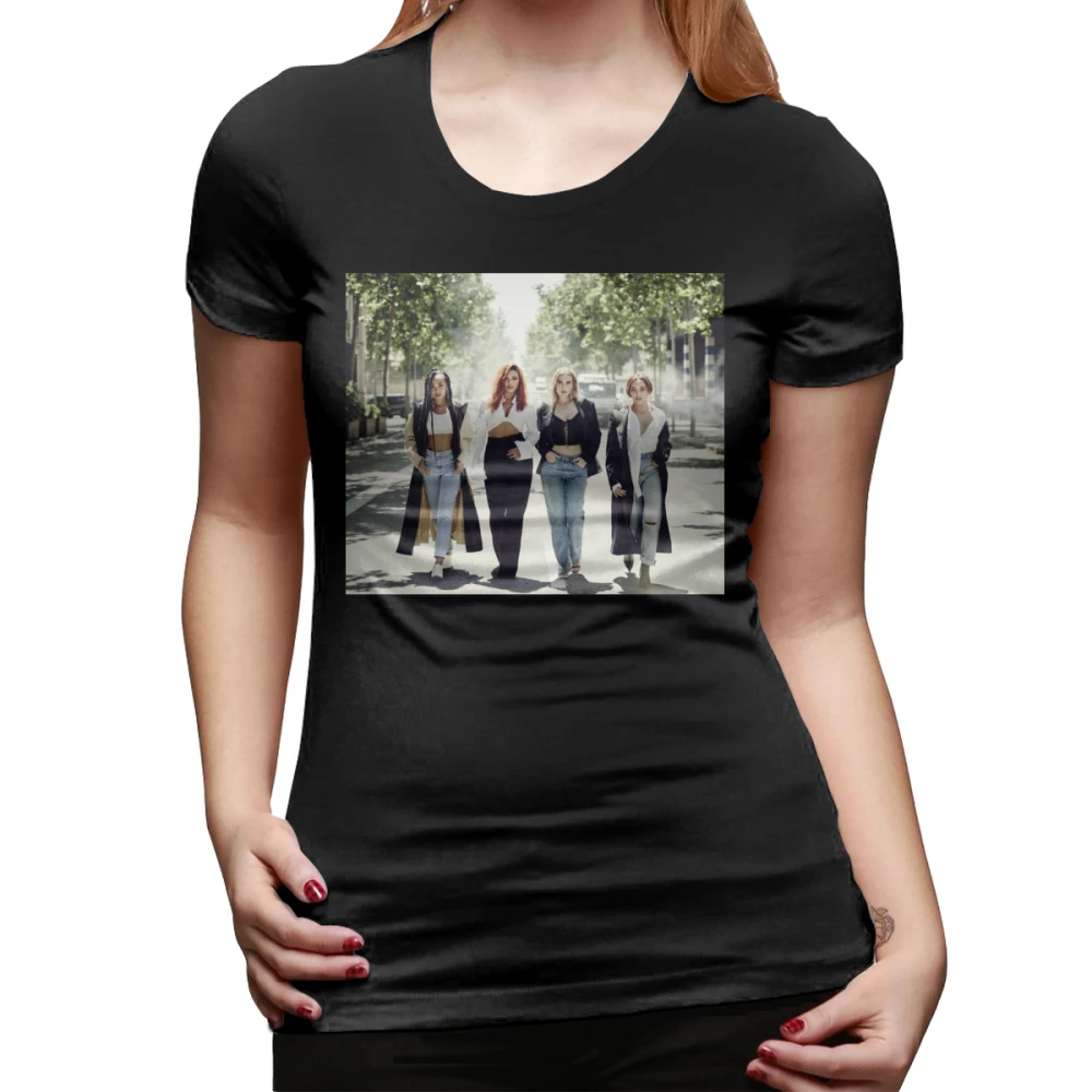 Футболка Little Mix LM5, футболка с круглым вырезом, XXL, женская футболка, зеленая, модная, короткий рукав, летняя, 100 хлопок, с принтом, женская футболка