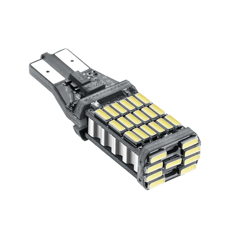 2 шт. супер яркий T15 W16W 921 45 SMD светодиодный 4014 автомобильный Canbus обратный