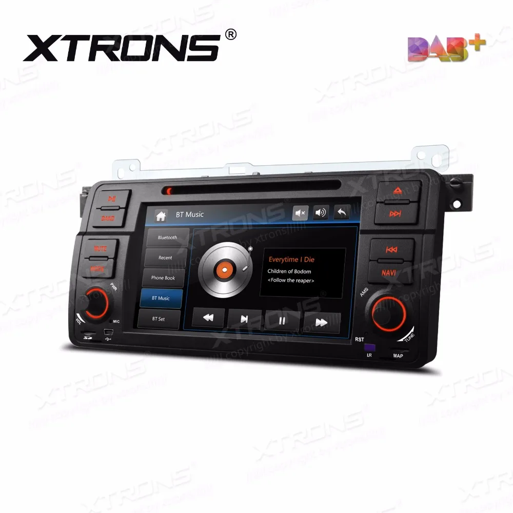 XTRONS 7-дюймовый автомобильный DVD-плеер 2 din радио DAB + Canbus GPS-навигация для BMW E46 / Rover 75