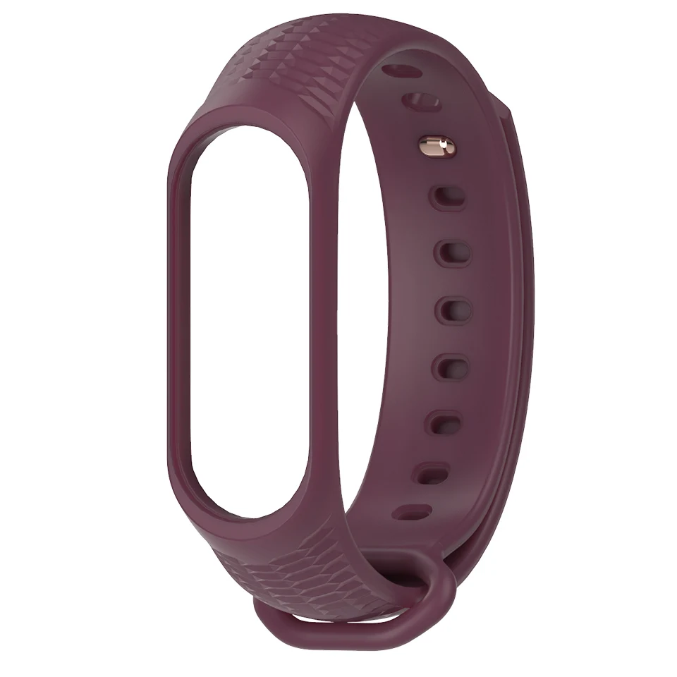 Wine Red Ремешок mi jobs mi Band 4 для Xiaomi mi Band 4 браслет силиконовые умные часы браслет mi band 4 аксессуары mi Band 3 ремни - Цвет: Wine Red