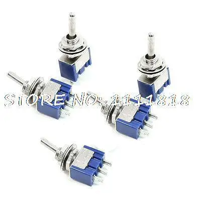 5 шт AC125V 6A однополюсный SPDT 3Pin 2 позиционный рычажный переключатель|Выключатели| |