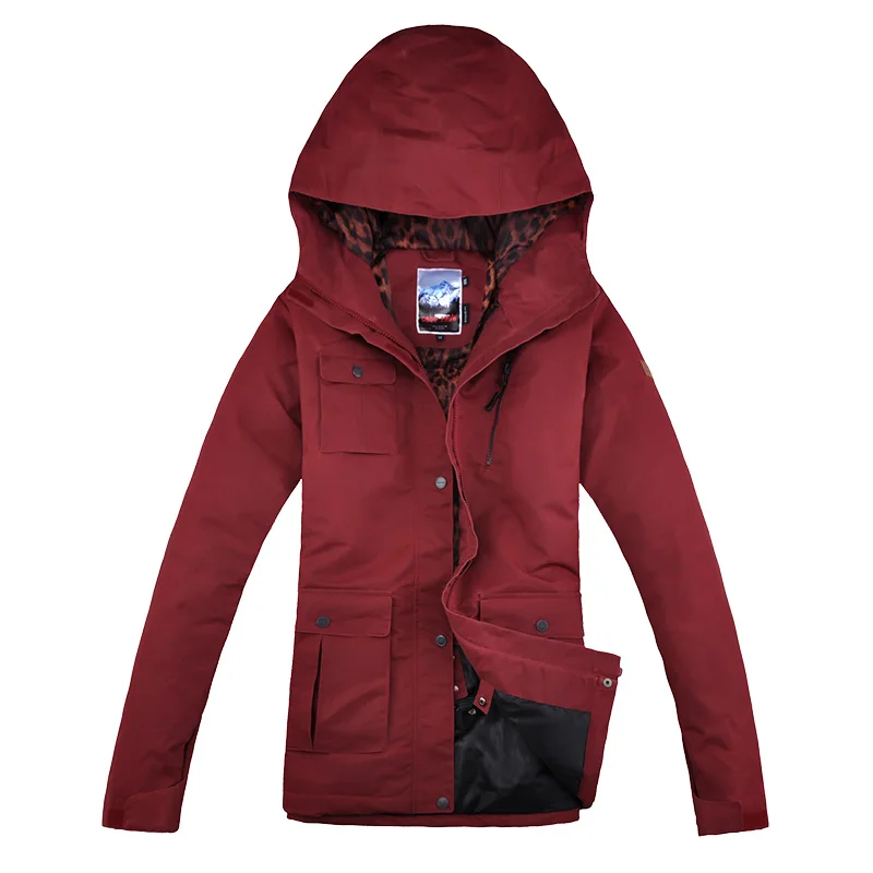 Бесплатная доставка Женская лыжная куртка уличная дышащая водонепроницаемая