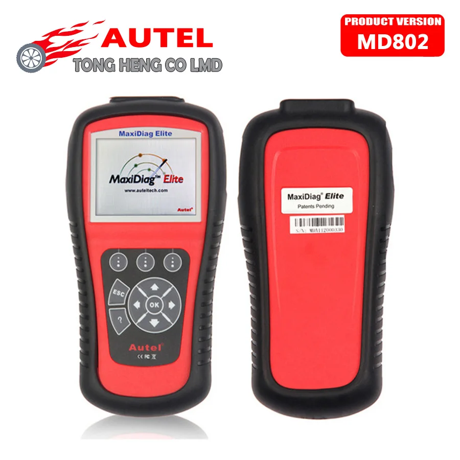 Оригинальный AUTEL MaxiDiag Elite MD802 All system + DS model MD 802 PRO (MD701 MD702 MD703 MD704) 100% оригинальный