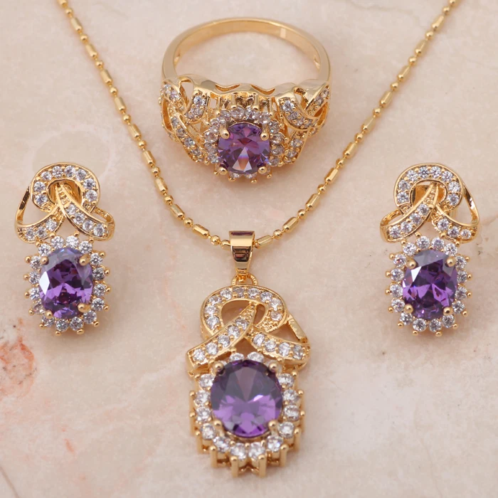 Xupin нежный Черная пятница серьги золотые тона Цепочки и ожерелья кольцо комплект