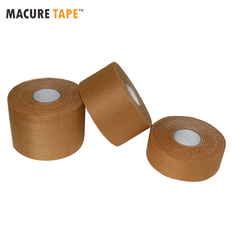 Macure Tape Sports Tape Rigid Strapping Tape Rayon Backed Aggressive Zinc Oxide Adhesive Strappal Tapes Knee Elbow Basketball