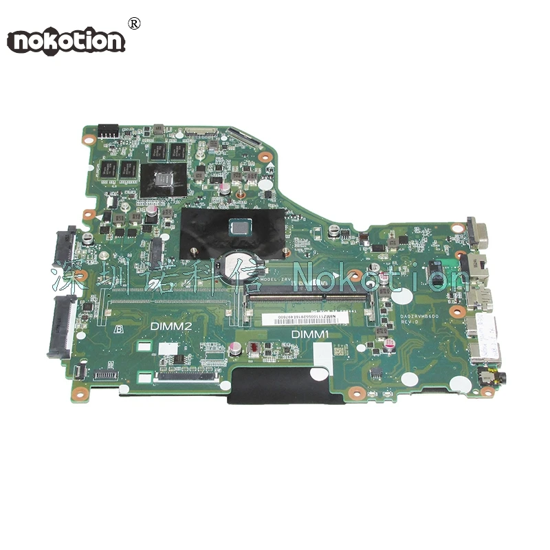 

NOKOTION DA0ZRVMB6D0 NBMZ111005 NB.MZ111.005 laptop motherboard For acer Asipre E5-532G With SR29F N3150 CPU 920M graphics