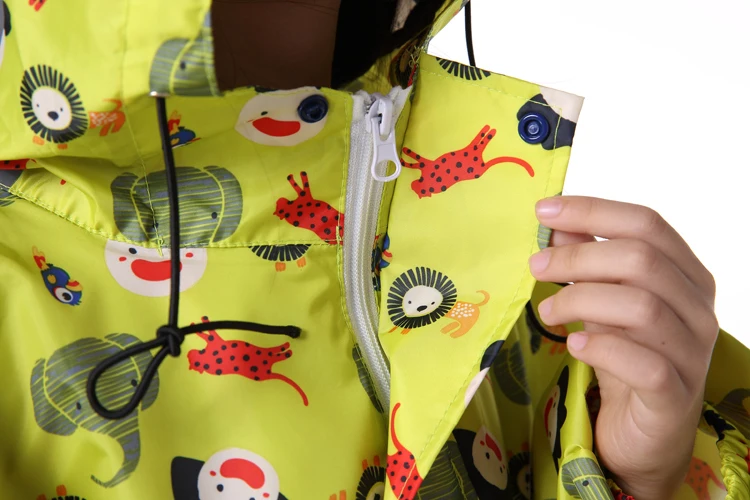 Водонепроницаемый желтый дождевик для детей Детский плащ пончо штаны спортивный