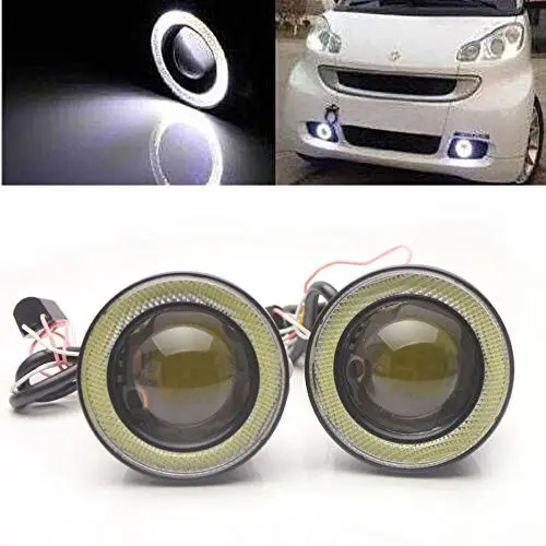 Противотумансветильник Лампа проектор Drl 1 пара Белый светодиод Ангел|led light car