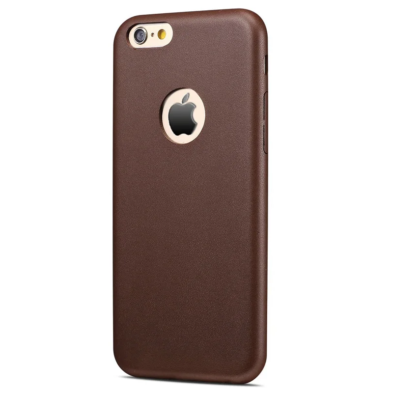 Ultra Slim Leather Case for Apple iPhone 6 S 4.7 4 7 дюймовый ТПУ с Логотипом Отверстие Телефон Мягкая