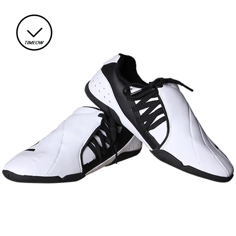 

TIMEOW Breathable Soft Rubber Soles Taekwondo Shoes International Karate Association Shoes Instructor Shoes Training Protect
